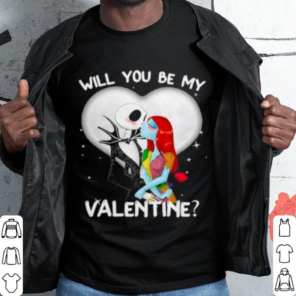 Cool Jack Skellington and Sally will you be my Valentine 2021 shirt