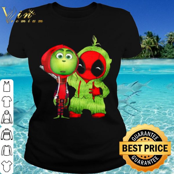 Cool Baby Grinch And Baby Deadpool shirt