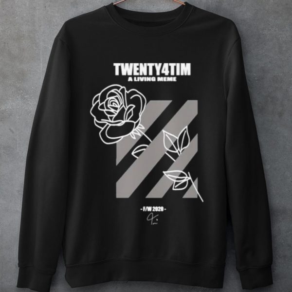 Original Twenty4tim shop merch rose shirt