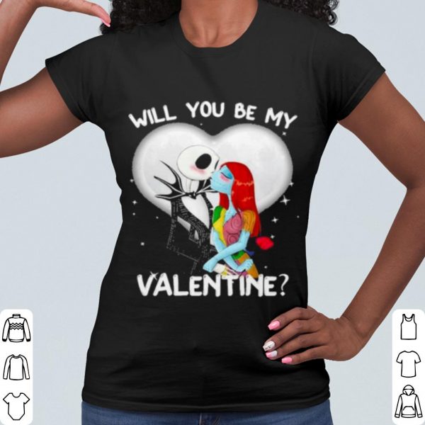 Cool Jack Skellington and Sally will you be my Valentine 2021 shirt