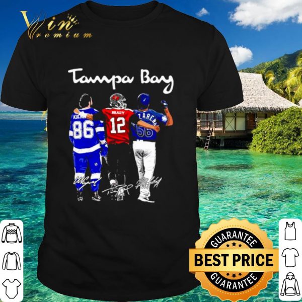 Original Tampa Bay Nikita Kucherov Brady And Arozarena Signatures shirt