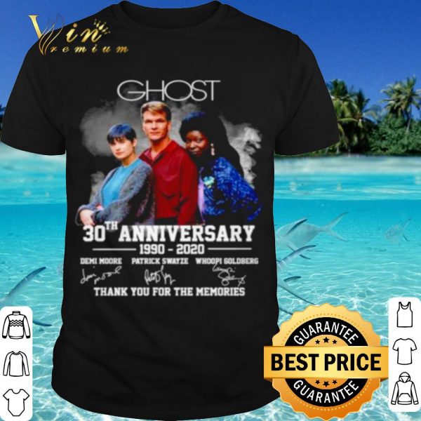 Pretty Ghost 30th Anniversary 1990 2020 Thank You For The Memories Signature shirt