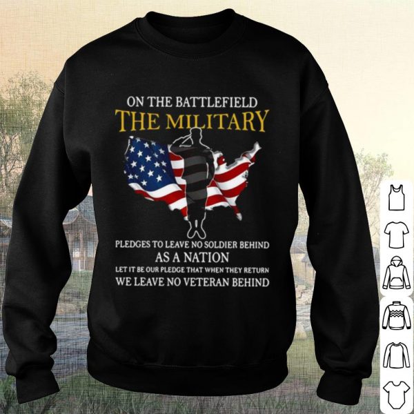 Original On The Battlefield The Military Pledges Nation Flag America shirt
