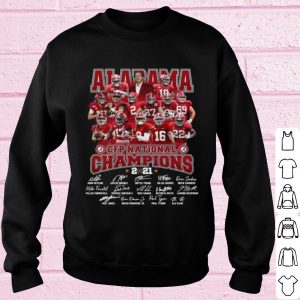 Top Alabama Crimson Tide Team Players Cfp National Champions 2021 Signatures shirt 2