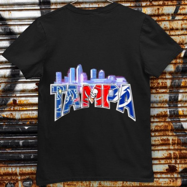 Pretty Tampa sports team Tampa Bay Rays Tampa Bay Lightning Tampa Bay Buccaneers Los Angeles City shirt