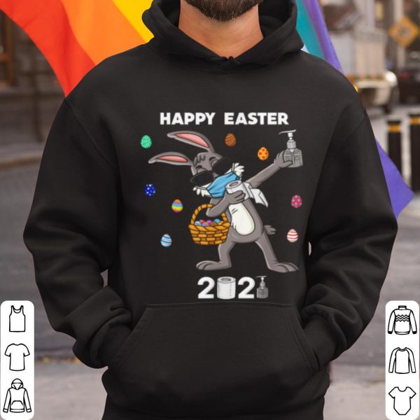 Top Dabbing Rabbit In A Mask Easter Day 2021 shirt