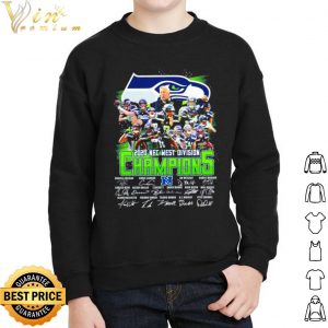 Original Seattle Seahawks 2020 Nfc West Division Champions Signatures shirt 1