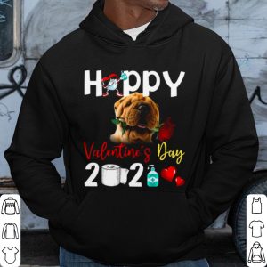Cool Shar Pei Happy Valentines Day With Toilet Paper 2021 shirt 2