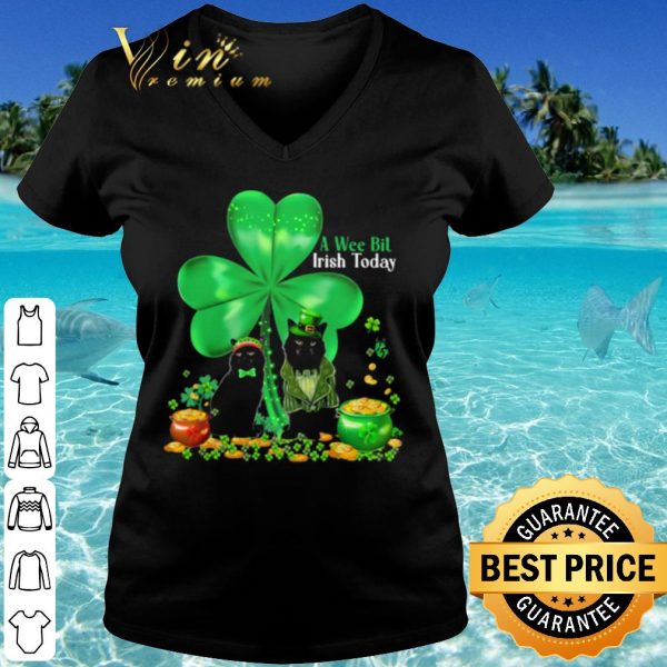 Cool A Wee Bil Irish Today Cat Lucky Grass shirt