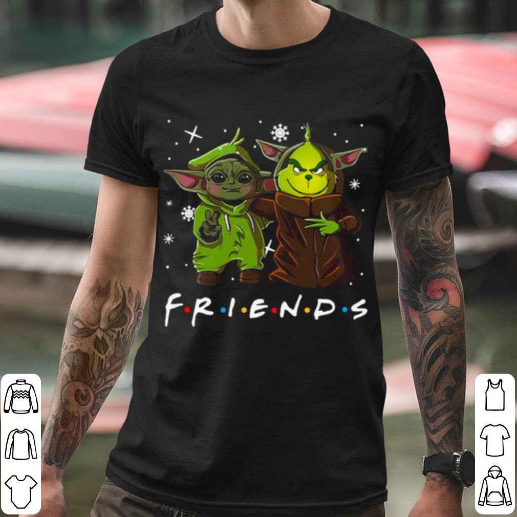 6c28838d original friends baby yoda and baby grinch shirt 4 - Original Friends Baby Yoda And Baby Grinch shirt