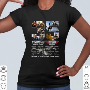 Cool 35 Years of 1986 2021 Top gun Maverick Thank you the memories Signature shirt 1