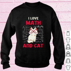 Top I Love Math And Cat shirt 2