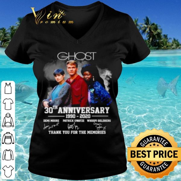 Pretty Ghost 30th Anniversary 1990 2020 Thank You For The Memories Signature shirt