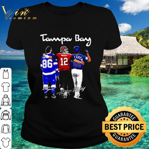 Original Tampa Bay Nikita Kucherov Brady And Arozarena Signatures shirt
