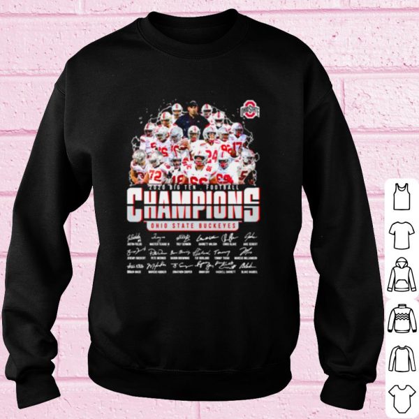 Top Ohio State Buckeyes 2020 Big Ten Football Champions shirt