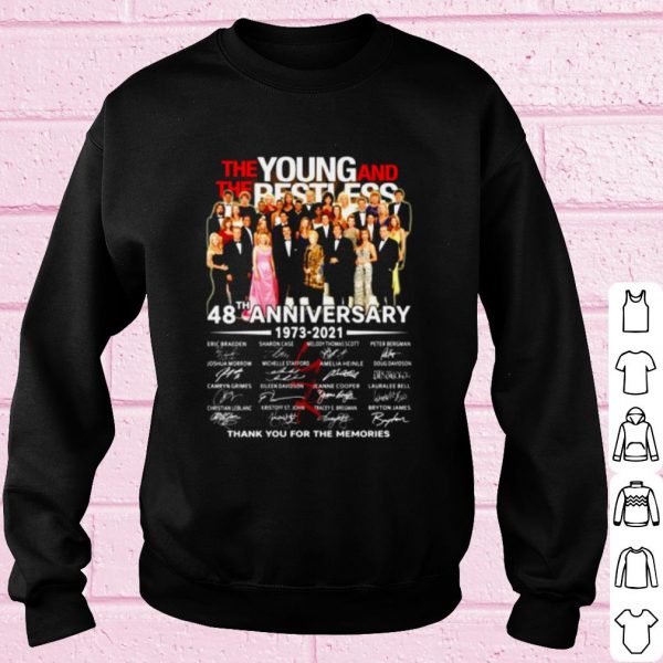 Top The Young And The Besties 48th Anniversary Thank You For The Memories shirt
