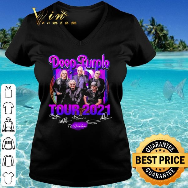 Cool Deep Purple Tour 2021 signatures shirt