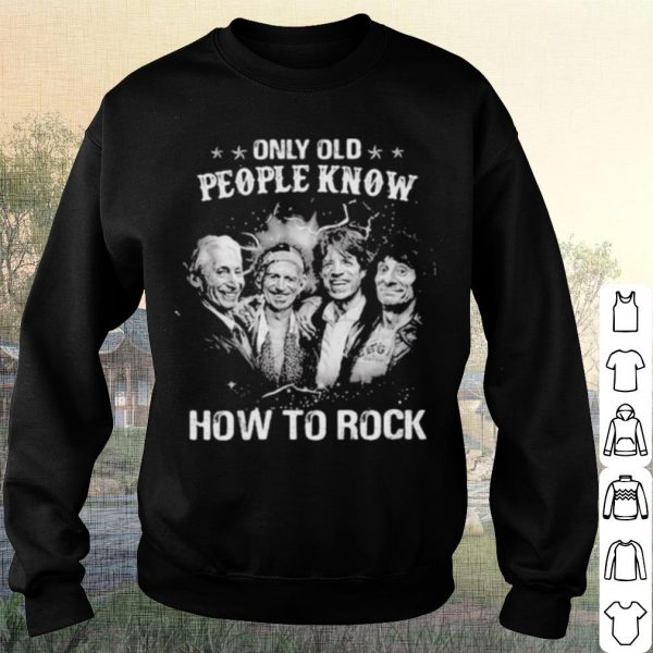 Pretty Only Old People Know How To Rock Band Music shirt