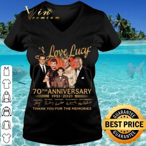 Cool I Love Lucy 70th Anniversary 1951 2021 Thank The Memories Signatures shirt 2