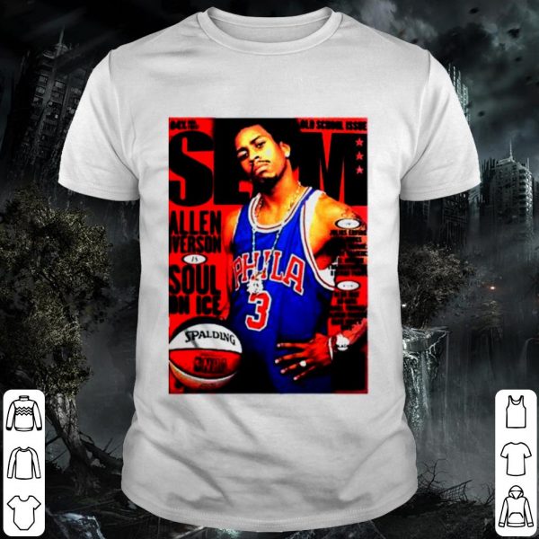 Pretty Old School Issue Slam Allen Iverson Soul On Ice shirt