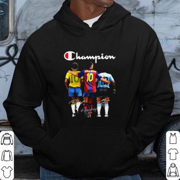 Cool Champion Pele Ronaldinho Maradona Signature shirt