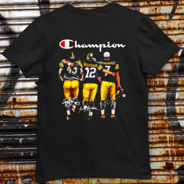 Original Pittsburgh Steelers Polamalu Bradshaw Roethlisberger Signature shirt