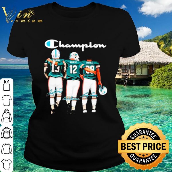 Original Miami Dolphin Champion Marino Griese Csonka Signatures shirt