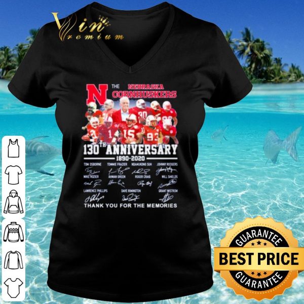 Cool The Nebraska Cornhuskers Anniversary Signature Thank The Memories shirt