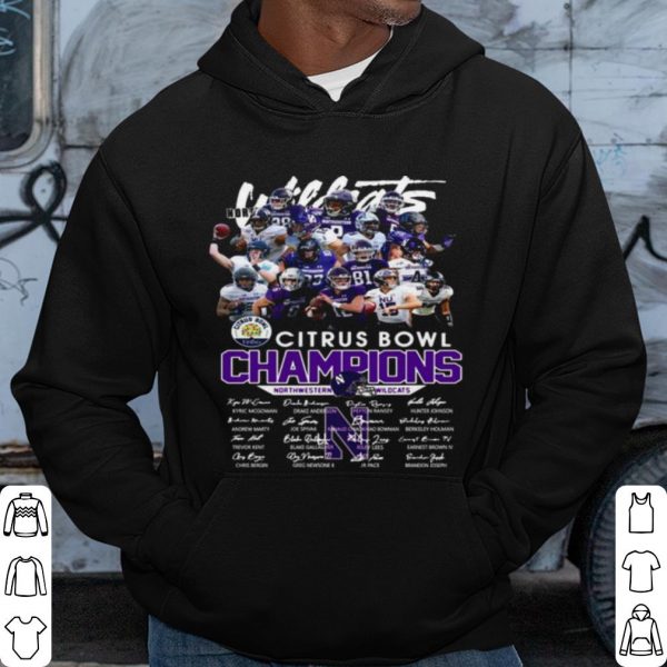 Cool Citrus Bowl Champions Northwestern Wildcats Signatures shirt