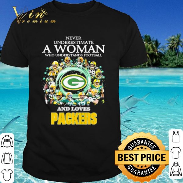 Cool Never Underestimate A Woman Who Understand Football And Loves Packers shirt