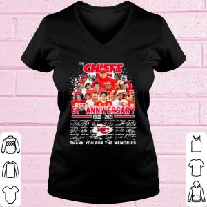 Top The Chiefs 61st Anniversary 1960 2021 Thank You For The Memories Signature shirt 1