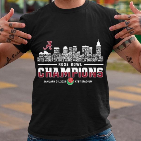 Cool Alabama Crimson Tide Rose Champions January shirt