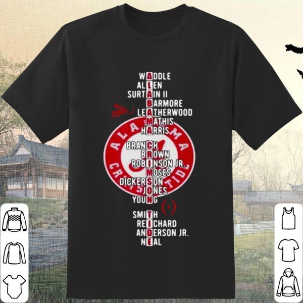 Pretty Alabama Crimson Tide Player Team Name shirt