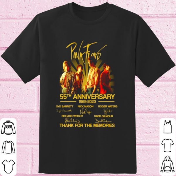 Pink Floyd 55th Anniversary 1965 2020 Thank The Memories Signature shirt