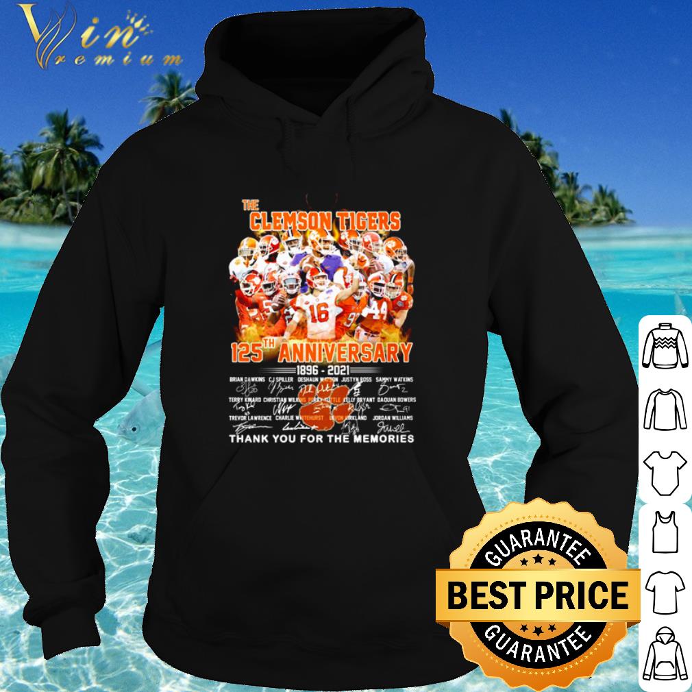 960d81d5 cool the clemson tigers 125th anniversary thank the memories signature shirt 4 - Cool The Clemson Tigers 125th Anniversary Thank The Memories Signature shirt
