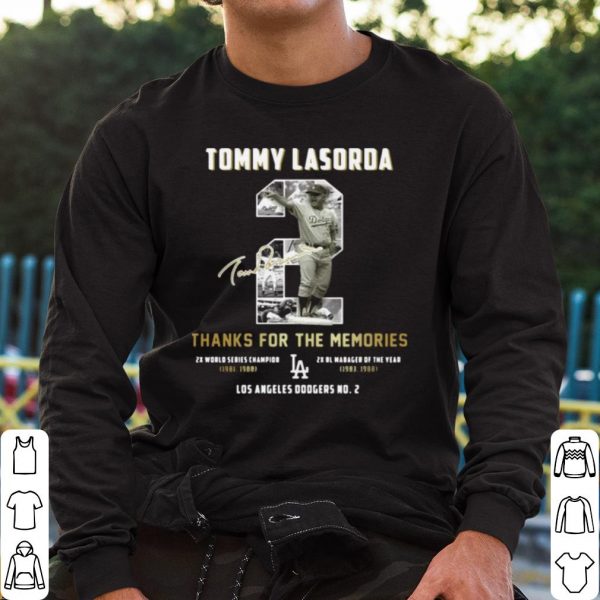 Top Tommy Lasorda Thanks For The Memories La Dodgers shirt