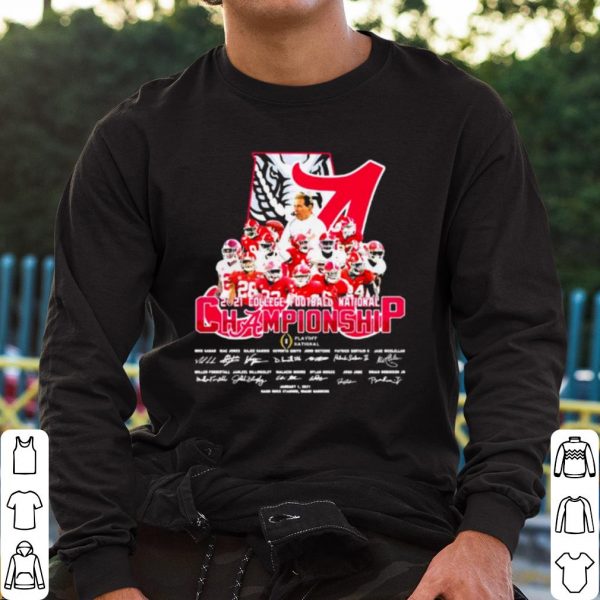 Top Alabama Cfp National Champions 2021 Signature Team Football shirt