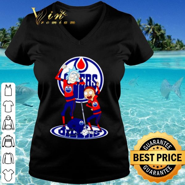 Cool NHL Edmonton Oilers Rick and Morty shirt