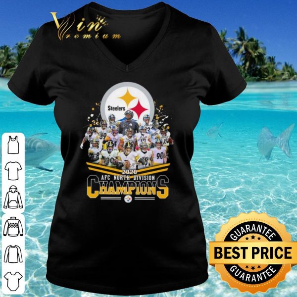 Cool Pittsburgh Steelers 2020 Afc North Division Champions Signatures shirt