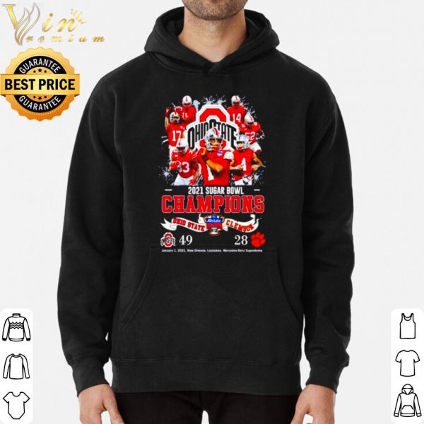 Pretty Ohio State 2021 Sugar Bowl Champions Ohio State 49 Clemson 28 shirt