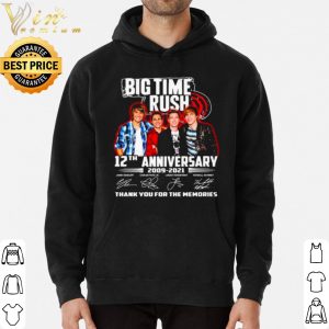 Original Big Time Rush 12th Anniversary 2009 2021 Thank The Memories Signature shirt 2