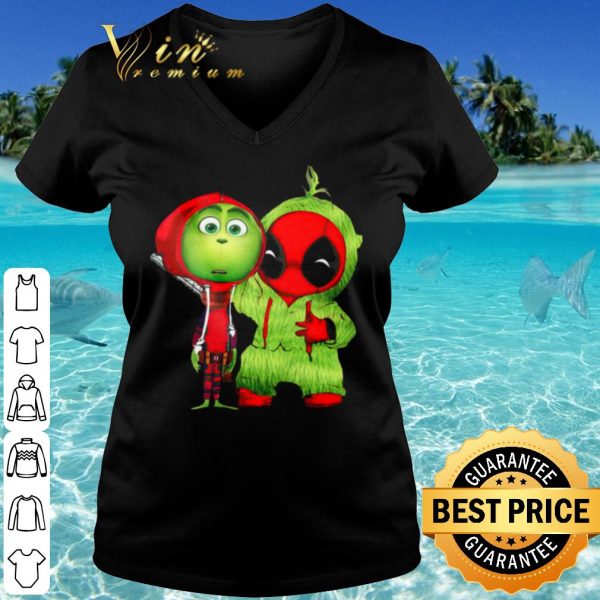Cool Baby Grinch And Baby Deadpool shirt
