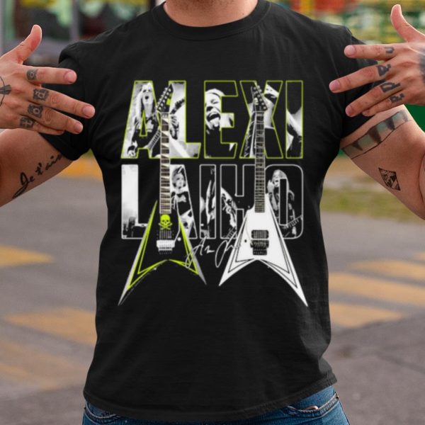 Original Mexi Laiho Guitar Band Music shirt