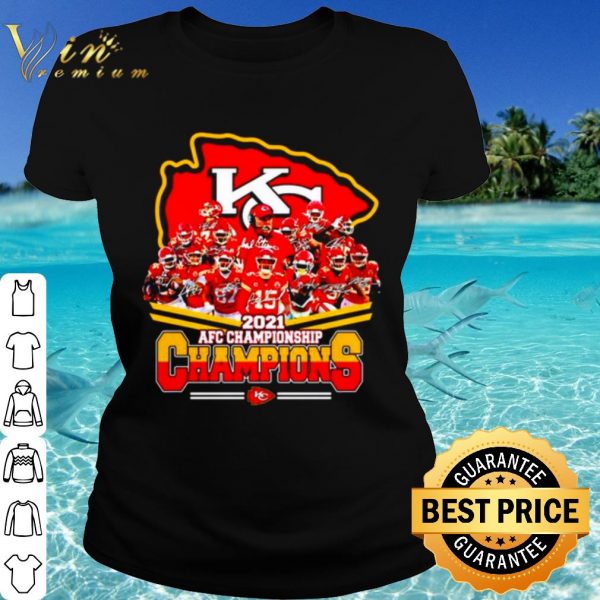 Cool Kansas City Chiefs 2021 Afc Championship Champions Signatures shirt