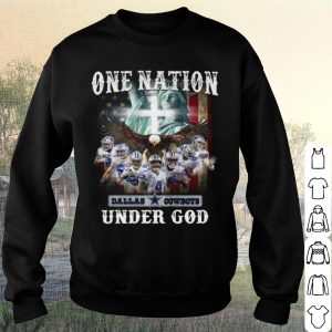 Pretty One Nation Dallas Cowboys Under God American Flag shirt 2