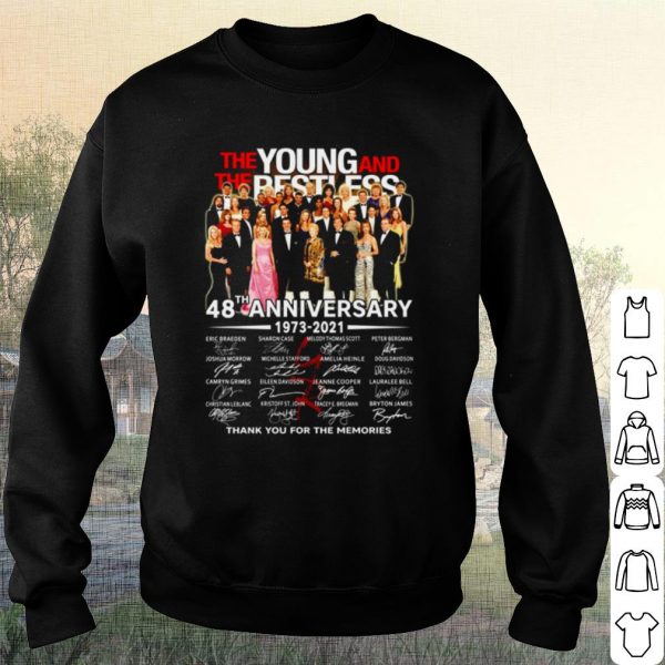 Pretty The Young And The Besties 48th Anniversary Thank The Memories shirt