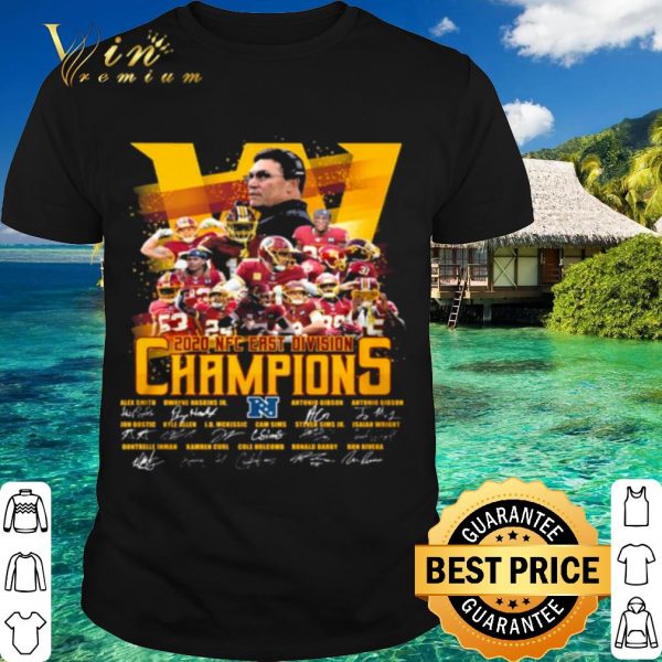 Top Washington Football 2020 Nfc East Division Champions Signatures shirt