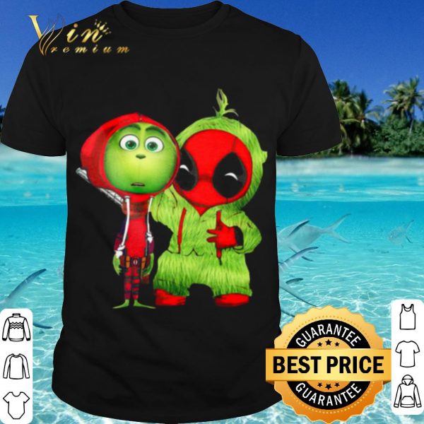 Cool Baby Grinch And Baby Deadpool shirt