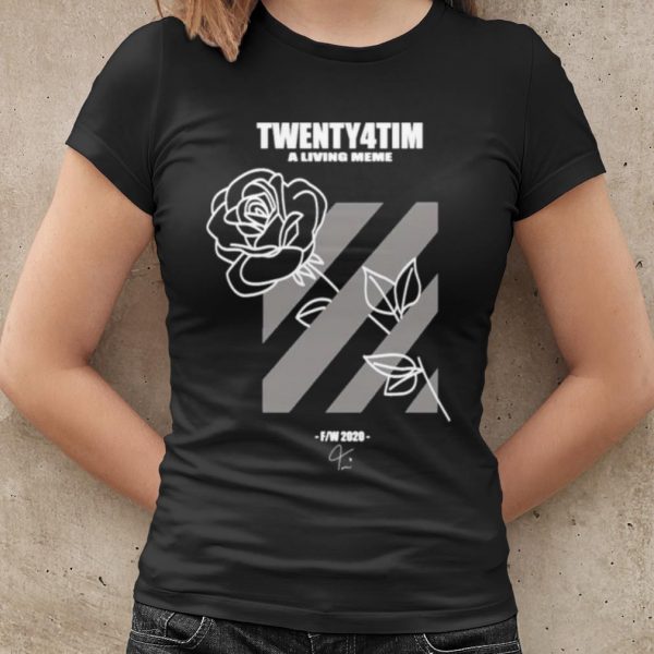 Original Twenty4tim shop merch rose shirt