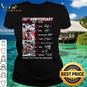 Top 131st Anniversary Ohio State Buckeyes Thank The Memories Signatures shirt 1